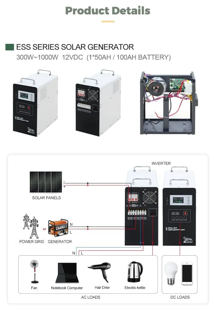 1kw 1000w all in one portable solar system