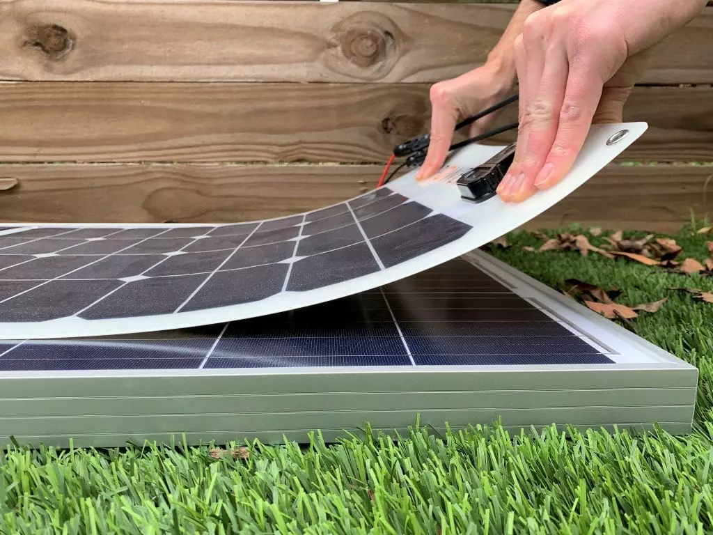 Are your flexible solar panels half or fully flexible?