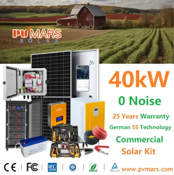 40kVA 40kW Single Phase Solar Kit Price - 2024