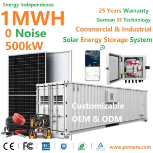 1MWh Energy Storage System With 500kW Solar