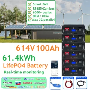 614V 100Ah LiFePO4 Battery 61.4kWh BESS Cost for Hotel